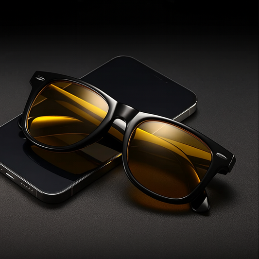 Amber Blue Light Blocking Glasses — Reduce Eye Strain & Improve Sleep
